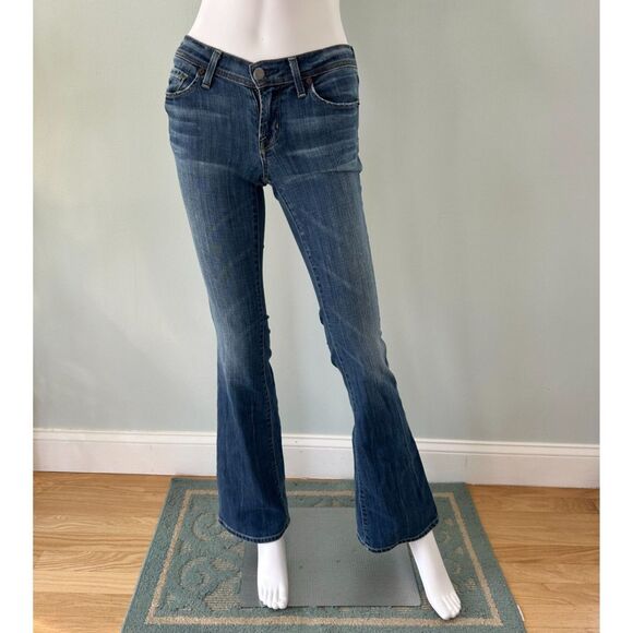 Citizens of Humanity Ingrid #002 Medium Wash Denim Low Waiss Flare Jeans size 24 - Picture 1 of 13